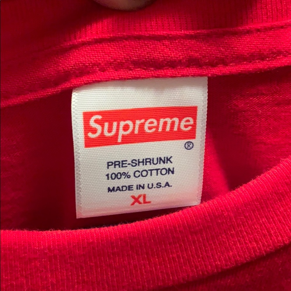 Supreme SS17 GFY Pocket Tee - Red